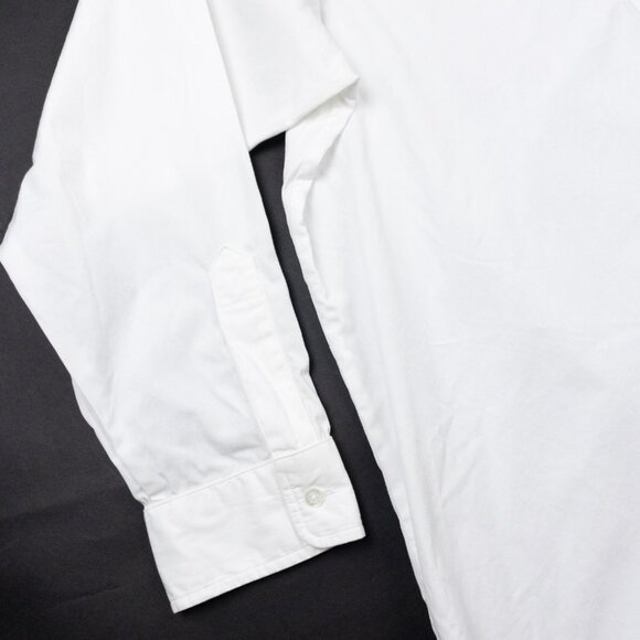 Frank & Eileen Victoria Tuxedo Blouse Womens XL White Oversized Cotton Button-Up - Picture 6 of 13